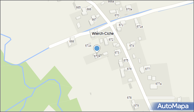 Ciche, Ciche, 672A, mapa Ciche