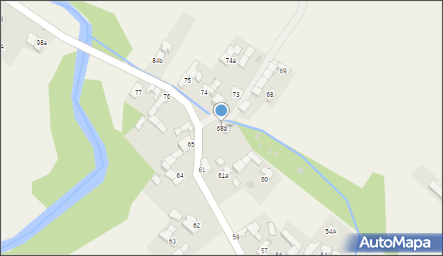 Ciche, Ciche, 68a, mapa Ciche