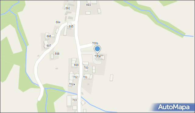 Ciche, Ciche, 700a, mapa Ciche