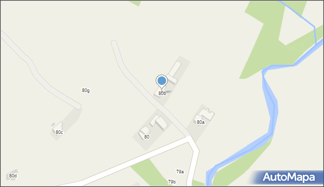 Ciche, Ciche, 80b, mapa Ciche