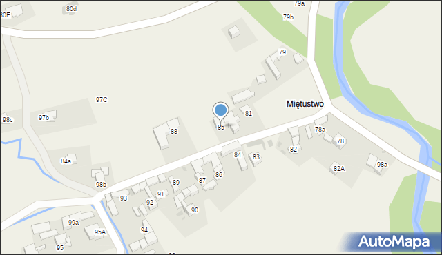 Ciche, Ciche, 85, mapa Ciche