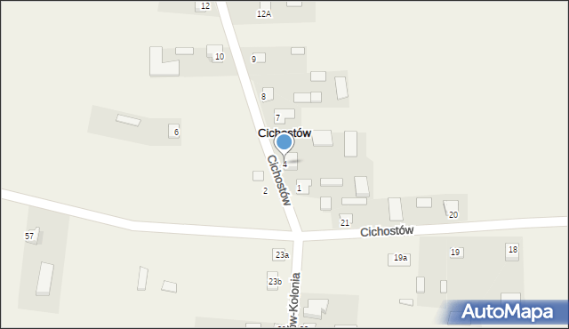 Cichostów, Cichostów, 4, mapa Cichostów