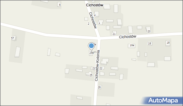 Cichostów-Kolonia, Cichostów-Kolonia, 23b, mapa Cichostów-Kolonia