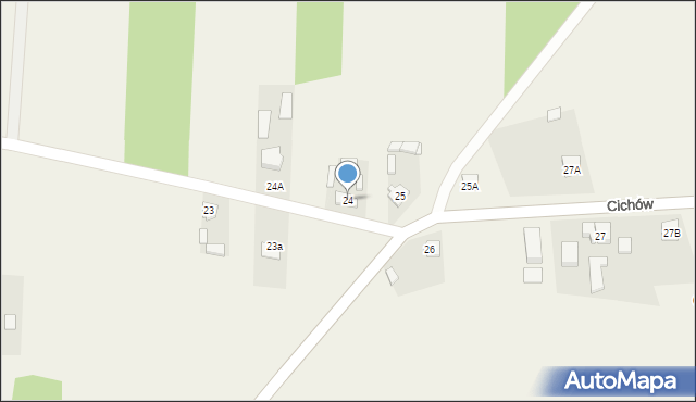 Cichów, Cichów, 24, mapa Cichów