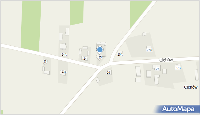 Cichów, Cichów, 25, mapa Cichów