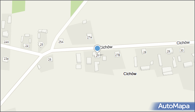Cichów, Cichów, 27, mapa Cichów