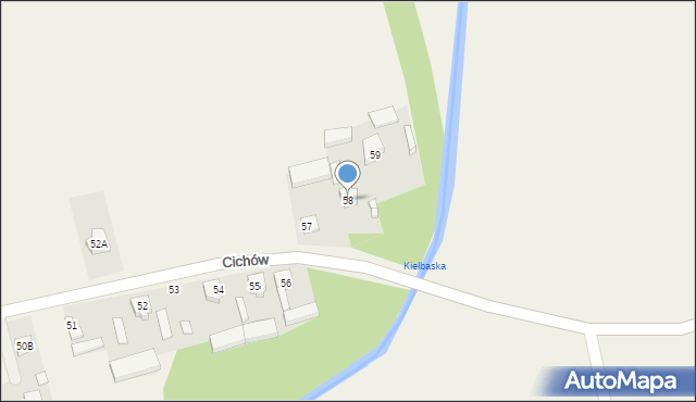 Cichów, Cichów, 58, mapa Cichów