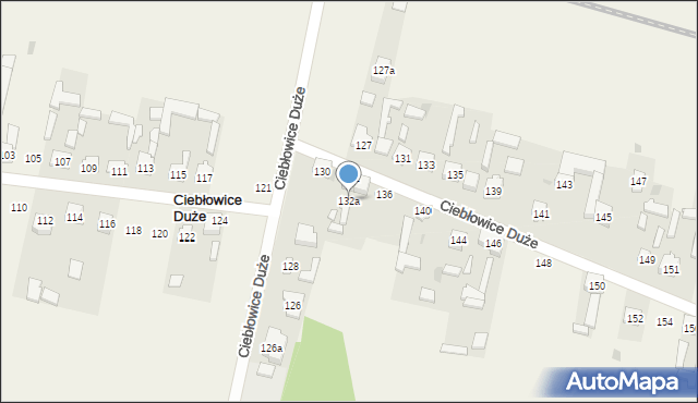 Ciebłowice Duże, Ciebłowice Duże, 132a, mapa Ciebłowice Duże