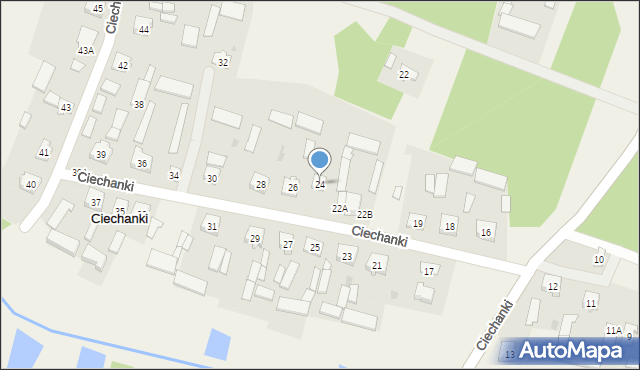 Ciechanki, Ciechanki, 24, mapa Ciechanki