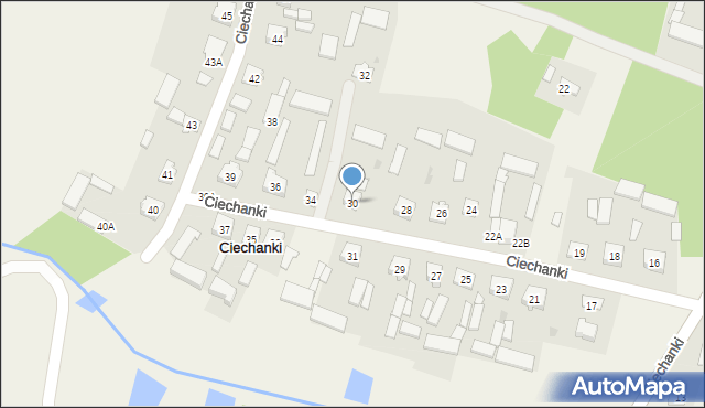 Ciechanki, Ciechanki, 30, mapa Ciechanki