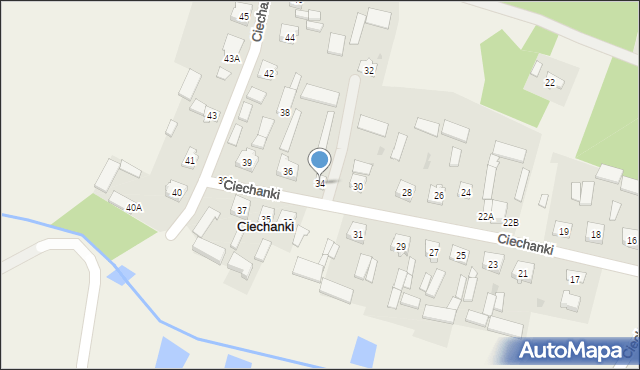 Ciechanki, Ciechanki, 34, mapa Ciechanki