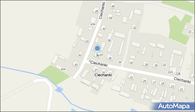 Ciechanki, Ciechanki, 39, mapa Ciechanki