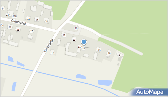 Ciechanki, Ciechanki, 9, mapa Ciechanki