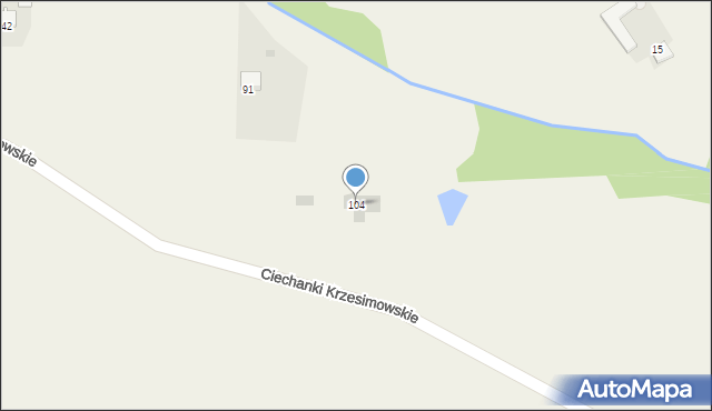 Ciechanki Krzesimowskie, Ciechanki Krzesimowskie, 104, mapa Ciechanki Krzesimowskie
