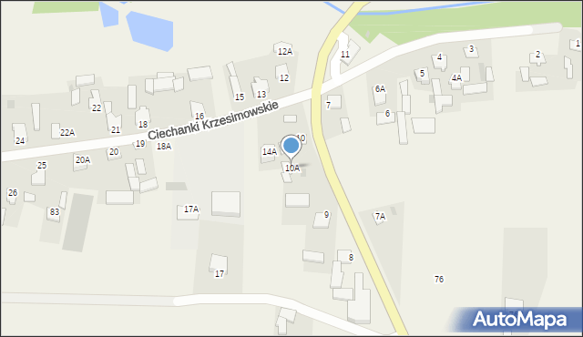 Ciechanki Krzesimowskie, Ciechanki Krzesimowskie, 10A, mapa Ciechanki Krzesimowskie