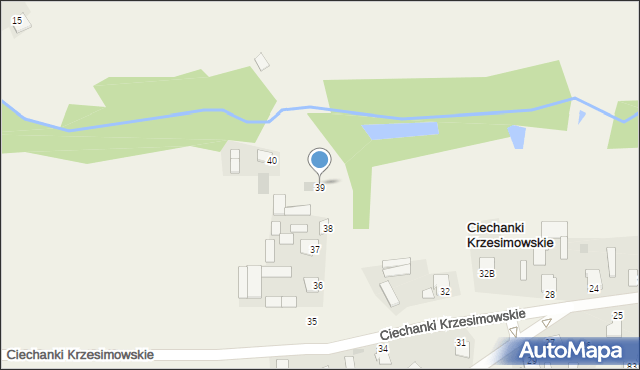 Ciechanki Krzesimowskie, Ciechanki Krzesimowskie, 39, mapa Ciechanki Krzesimowskie