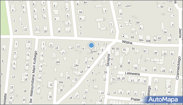 Ciechanów, Cieplińskiego-Pługa Łukasza, 10, mapa Ciechanów