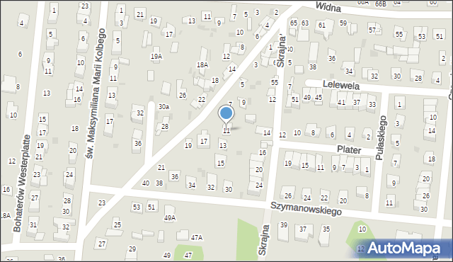 Ciechanów, Cieplińskiego-Pługa Łukasza, 11, mapa Ciechanów