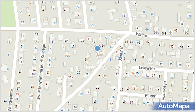 Ciechanów, Cieplińskiego-Pługa Łukasza, 12, mapa Ciechanów