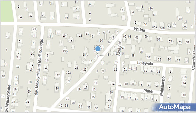 Ciechanów, Cieplińskiego-Pługa Łukasza, 14, mapa Ciechanów