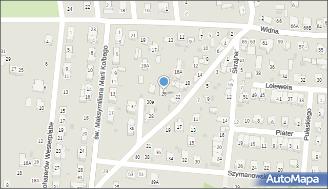 Ciechanów, Cieplińskiego-Pługa Łukasza, 26, mapa Ciechanów