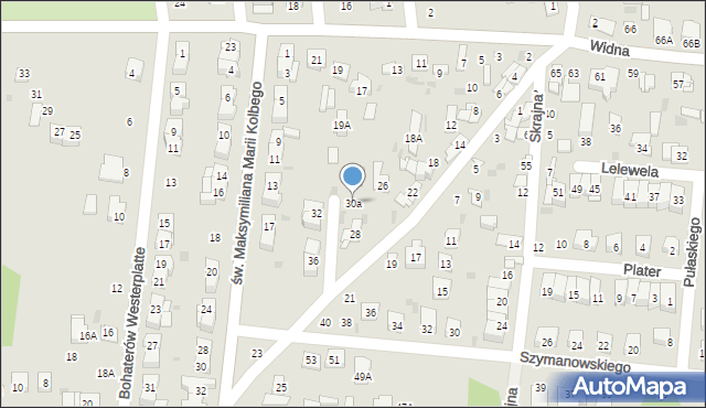 Ciechanów, Cieplińskiego-Pługa Łukasza, 30a, mapa Ciechanów