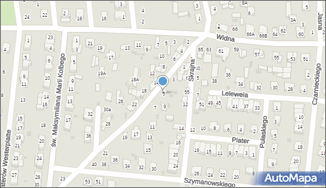 Ciechanów, Cieplińskiego-Pługa Łukasza, 5, mapa Ciechanów