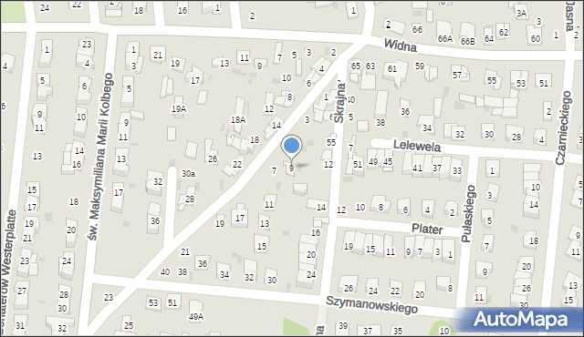 Ciechanów, Cieplińskiego-Pługa Łukasza, 9, mapa Ciechanów