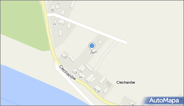 Ciechanów, Ciechanów, 23A, mapa Ciechanów