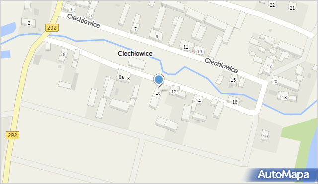 Ciechłowice, Ciechłowice, 10a, mapa Ciechłowice