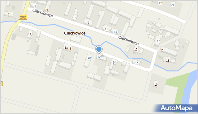 Ciechłowice, Ciechłowice, 12, mapa Ciechłowice