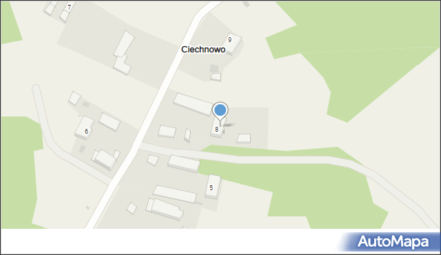 Ciechnowo, Ciechnowo, 8b, mapa Ciechnowo