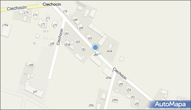 Ciechocin, Ciechocin, 160, mapa Ciechocin