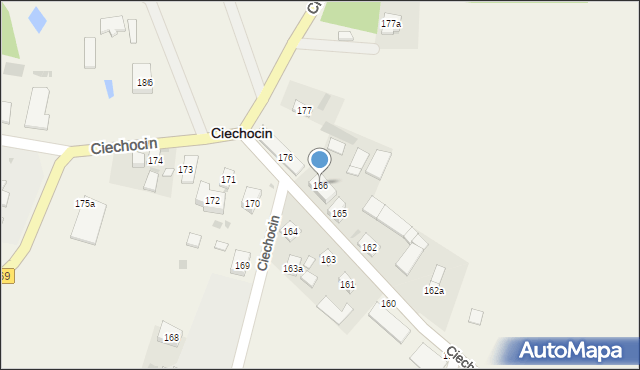 Ciechocin, Ciechocin, 166, mapa Ciechocin