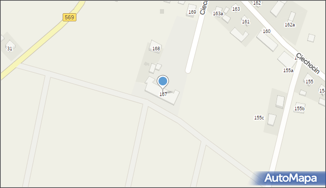 Ciechocin, Ciechocin, 167, mapa Ciechocin