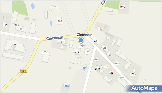 Ciechocin, Ciechocin, 171, mapa Ciechocin