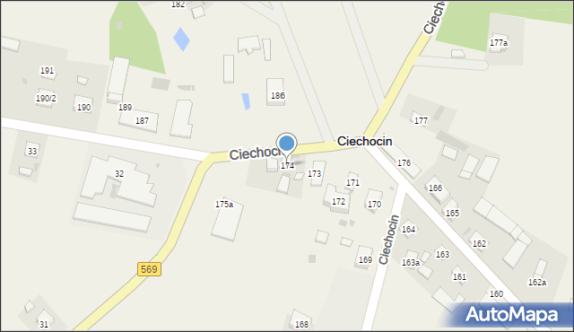 Ciechocin, Ciechocin, 174, mapa Ciechocin