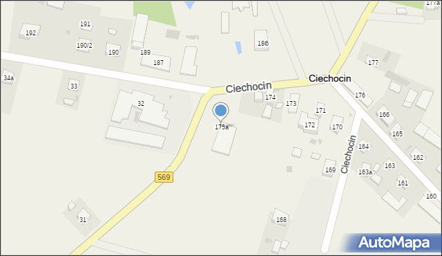 Ciechocin, Ciechocin, 175a, mapa Ciechocin