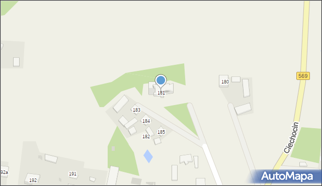 Ciechocin, Ciechocin, 181, mapa Ciechocin