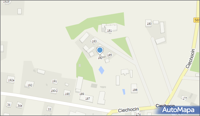 Ciechocin, Ciechocin, 182, mapa Ciechocin
