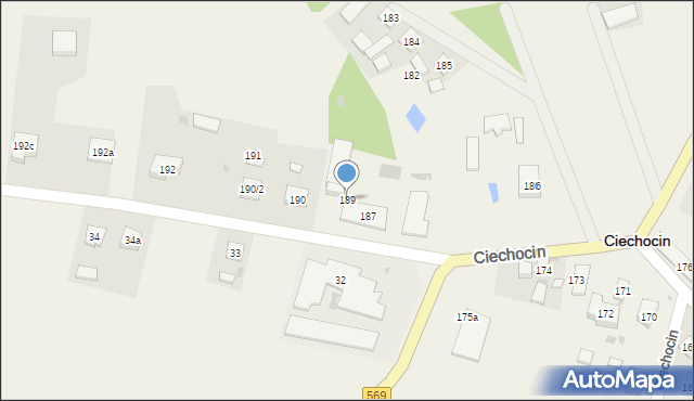 Ciechocin, Ciechocin, 189, mapa Ciechocin