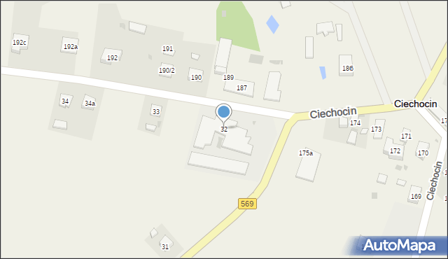 Ciechocin, Ciechocin, 32, mapa Ciechocin