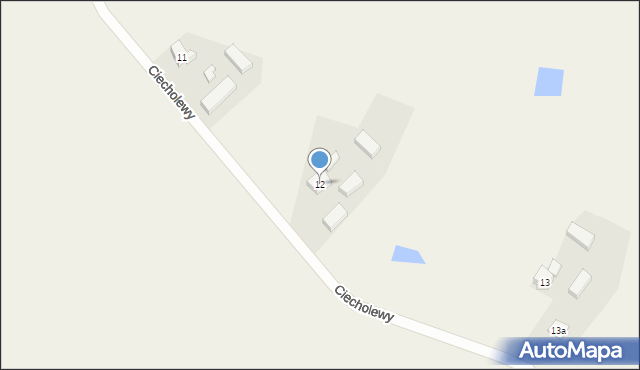 Ciecholewy, Ciecholewy, 12, mapa Ciecholewy