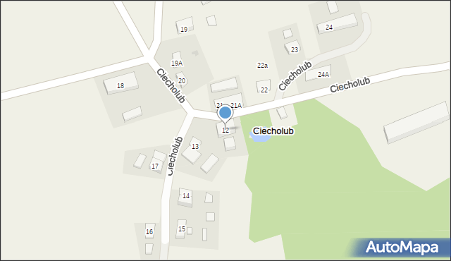 Ciecholub, Ciecholub, 12, mapa Ciecholub