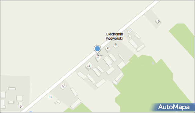 Ciechomin, Ciechomin, 10, mapa Ciechomin