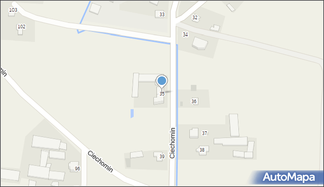 Ciechomin, Ciechomin, 35, mapa Ciechomin