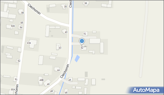Ciechomin, Ciechomin, 42, mapa Ciechomin