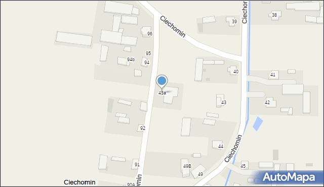 Ciechomin, Ciechomin, 43a, mapa Ciechomin