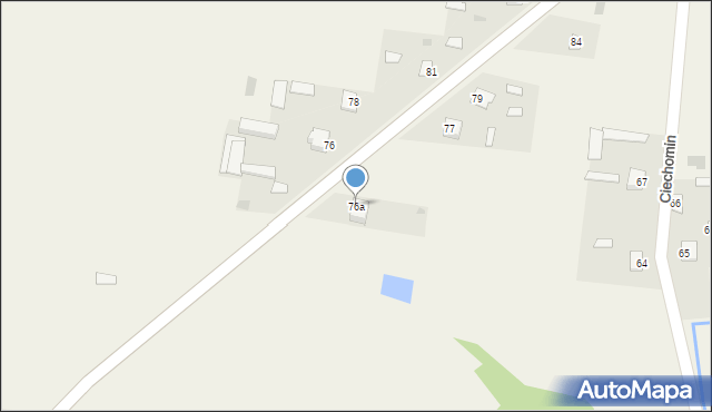Ciechomin, Ciechomin, 76a, mapa Ciechomin