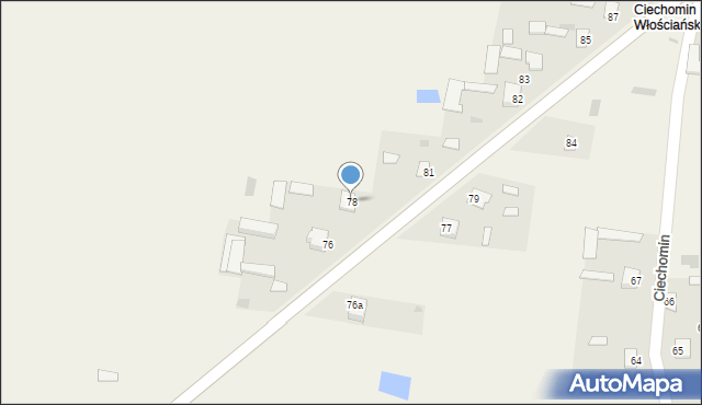 Ciechomin, Ciechomin, 78, mapa Ciechomin